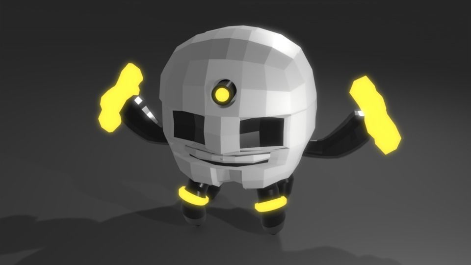 Scifi Robot GR01 3D Model Low-poly 3D model_22