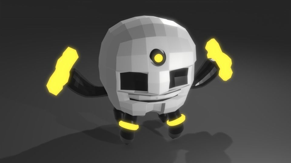 Scifi Robot GR01 3D Model Low-poly 3D model_23