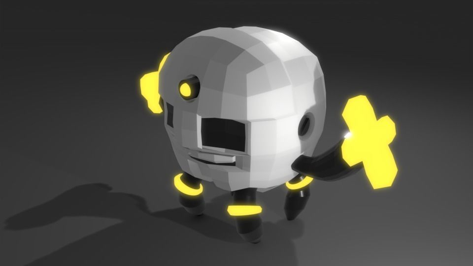 Scifi Robot GR01 3D Model Low-poly 3D model_20