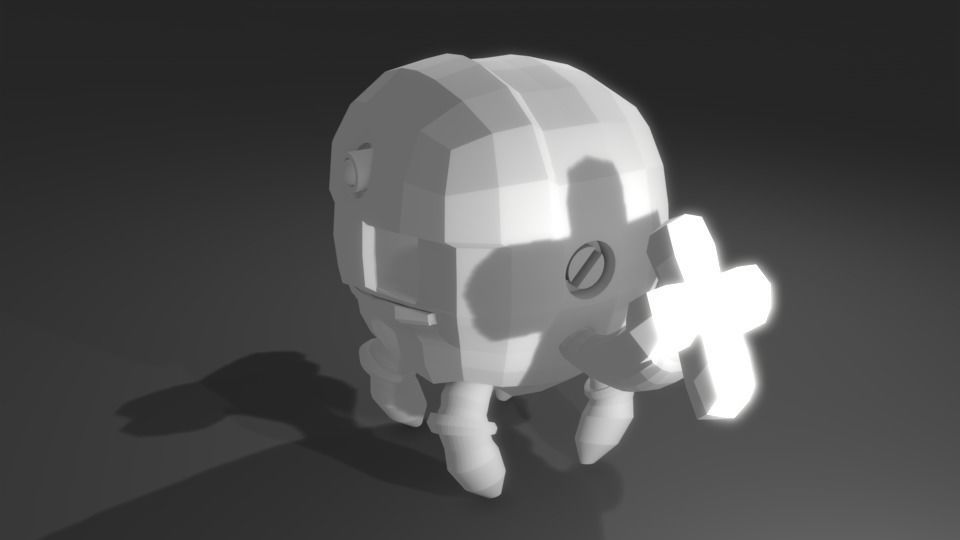 Scifi Robot GR01 3D Model Low-poly 3D model_6