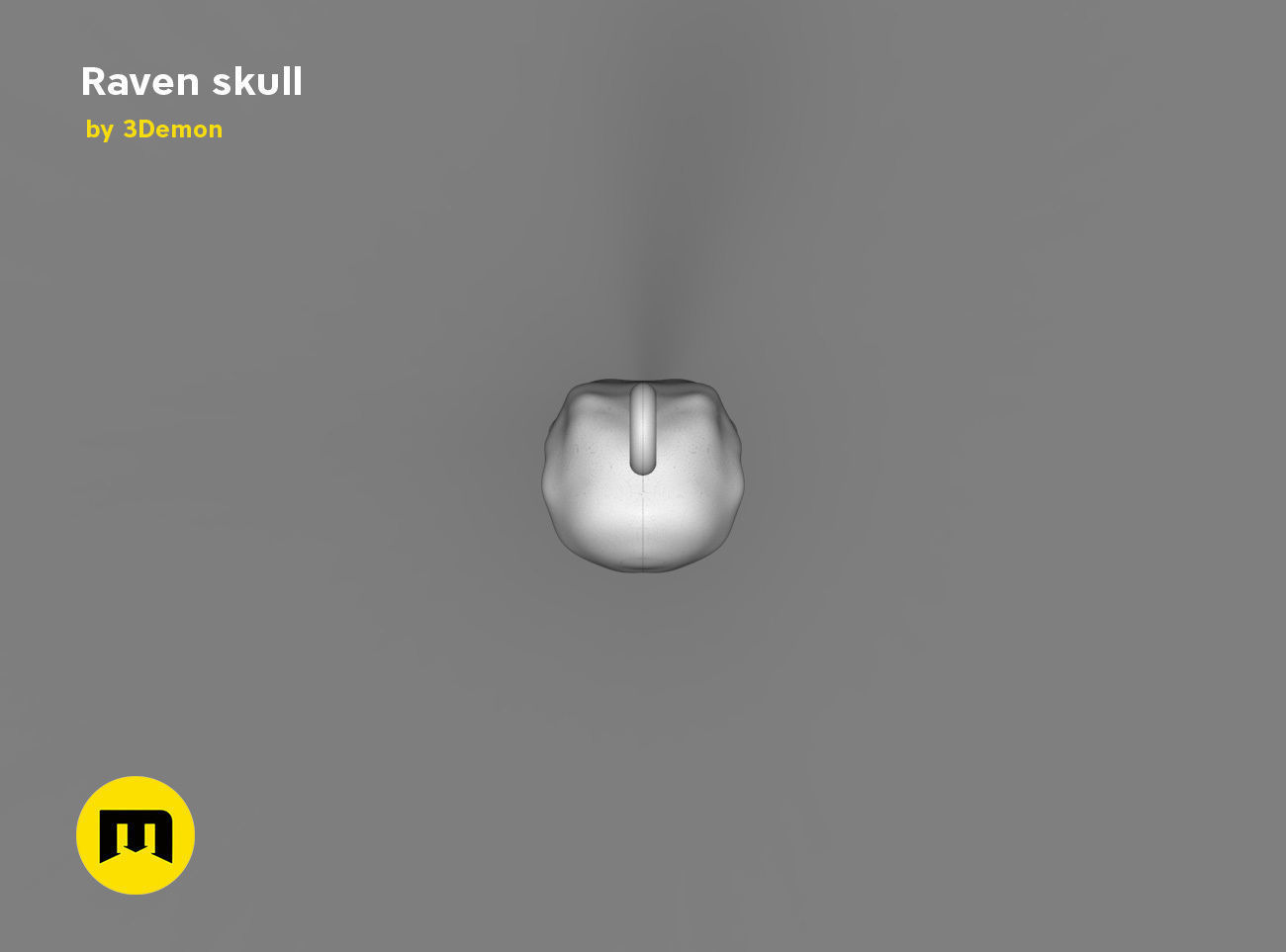 Raven Skull Free 3D print model_14