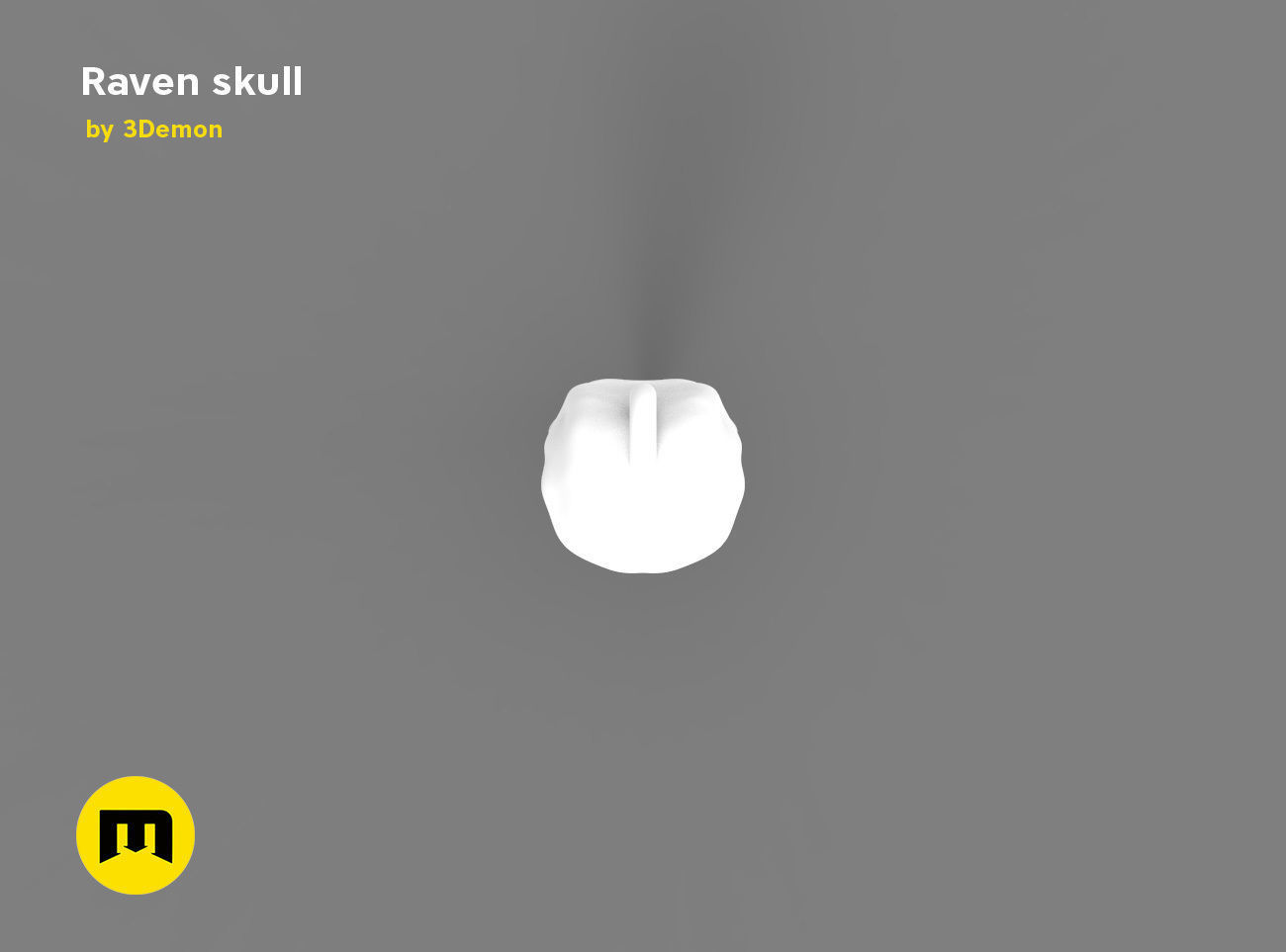 Raven Skull Free 3D print model_4