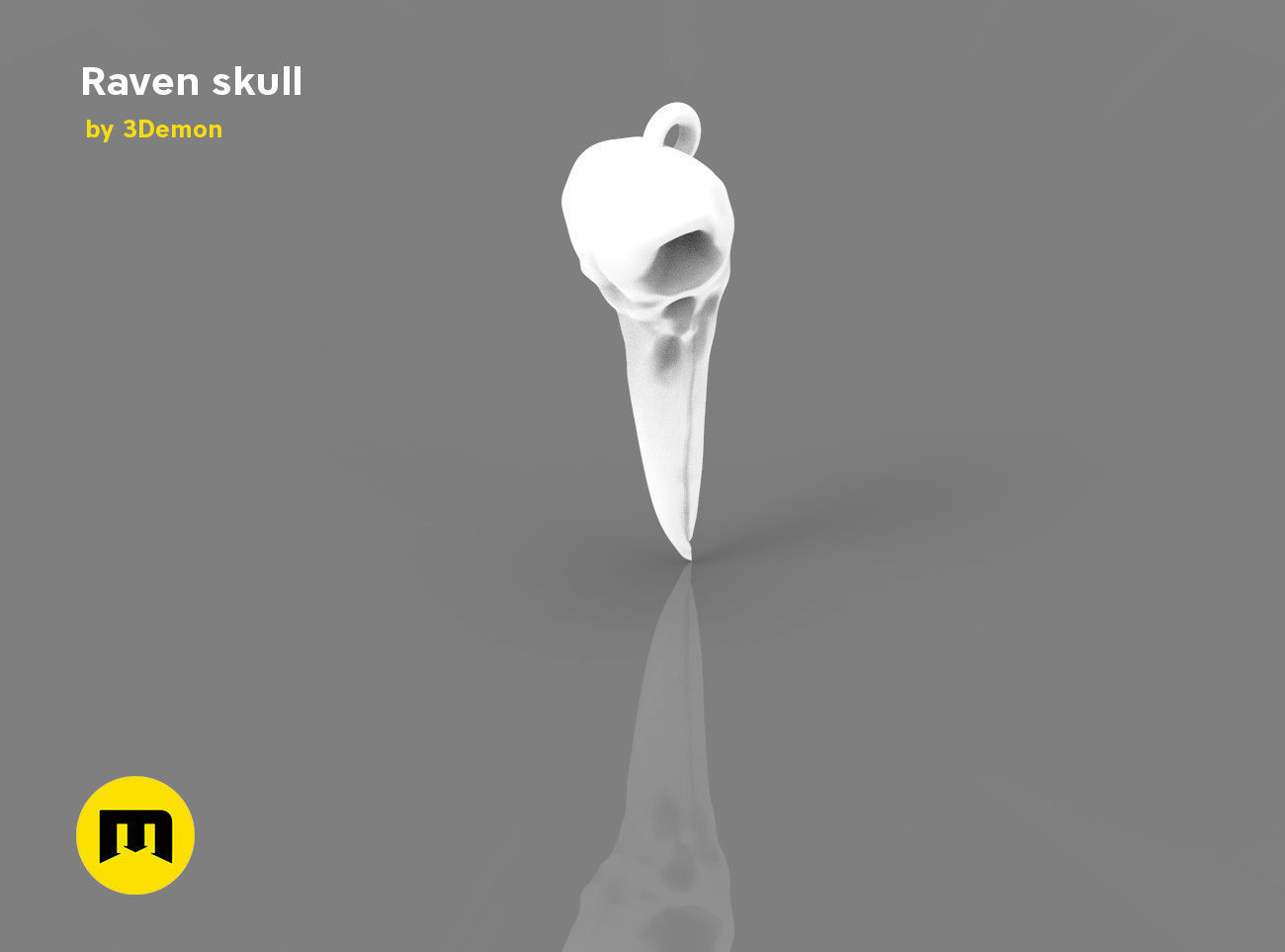 Raven Skull Free 3D print model_2