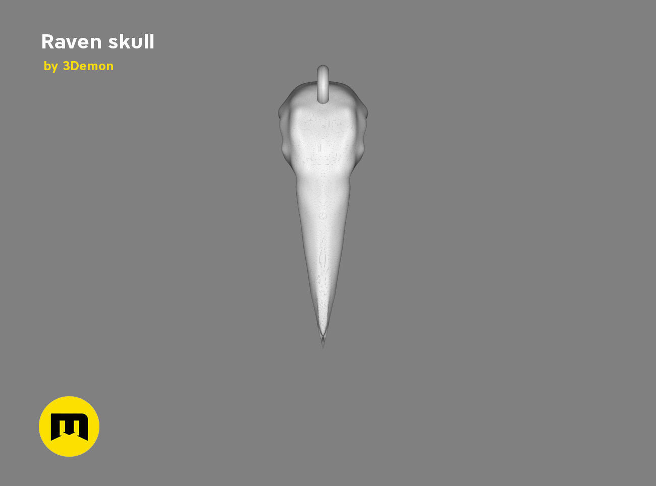 Raven Skull Free 3D print model_8