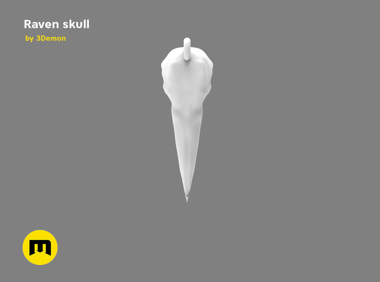 Raven Skull Free 3D print model_17