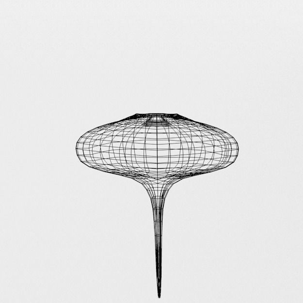 Stingray spotted Low-poly 3D model_5