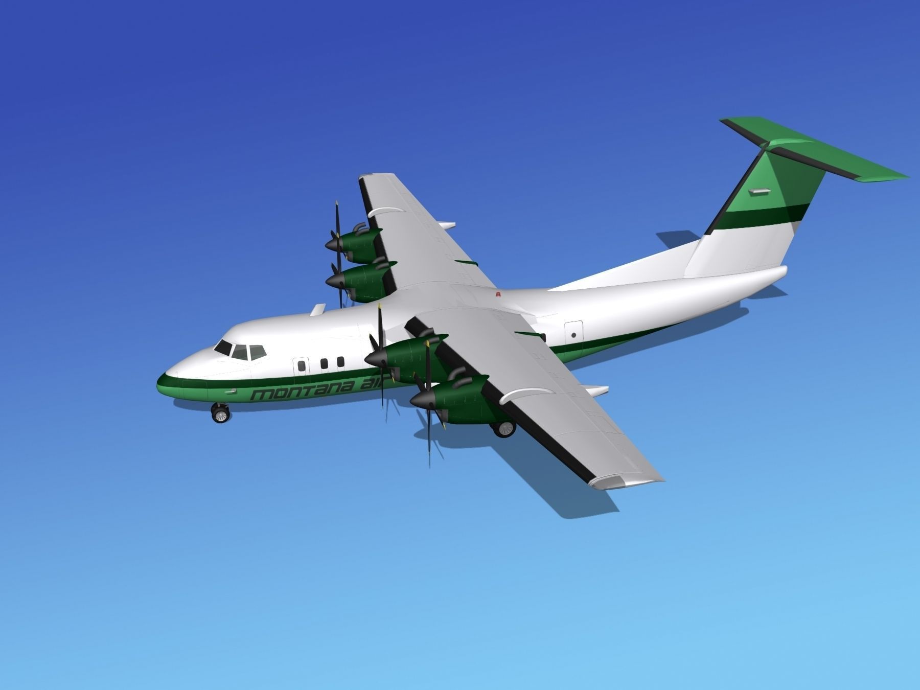 Dehavilland DHC-7 Montana Air 3D model_9