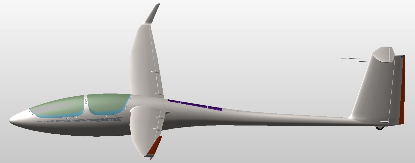 ASH30Mi Glider 3D model_8
