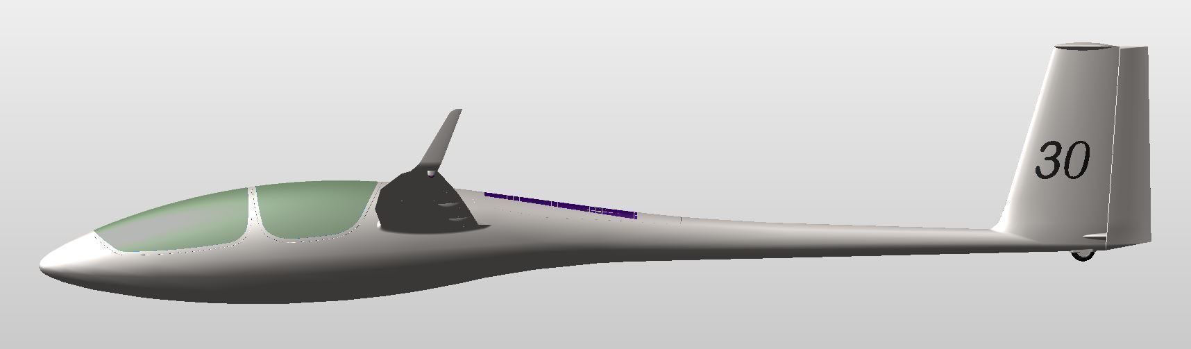 ASH30Mi Glider 3D model_11