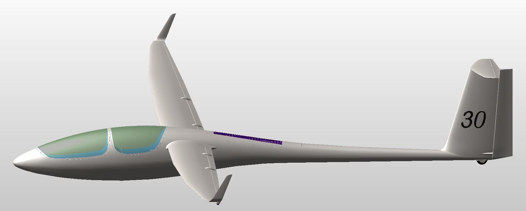 ASH30Mi Glider 3D model_9