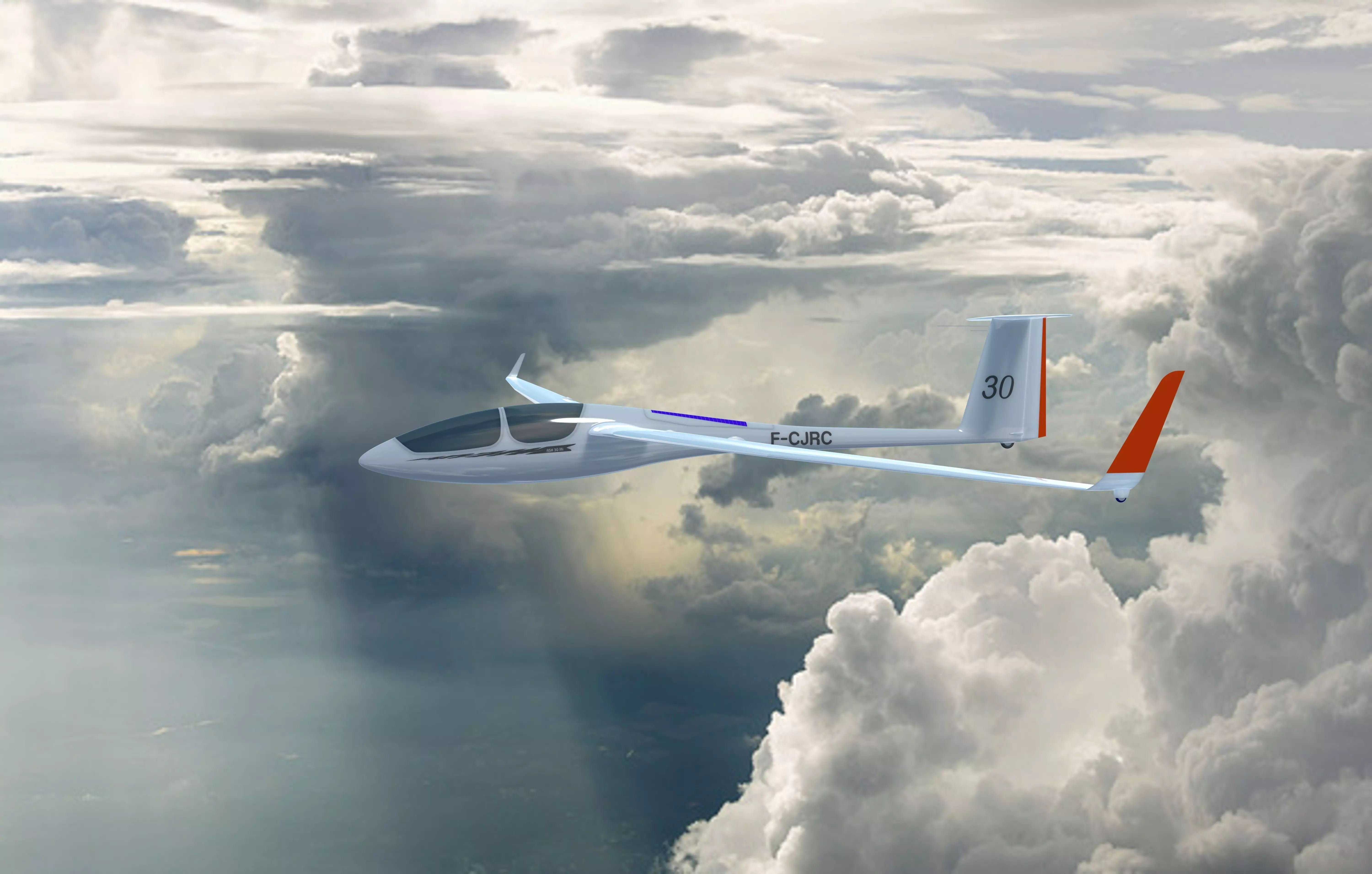 ASH30Mi Glider 3D model_0