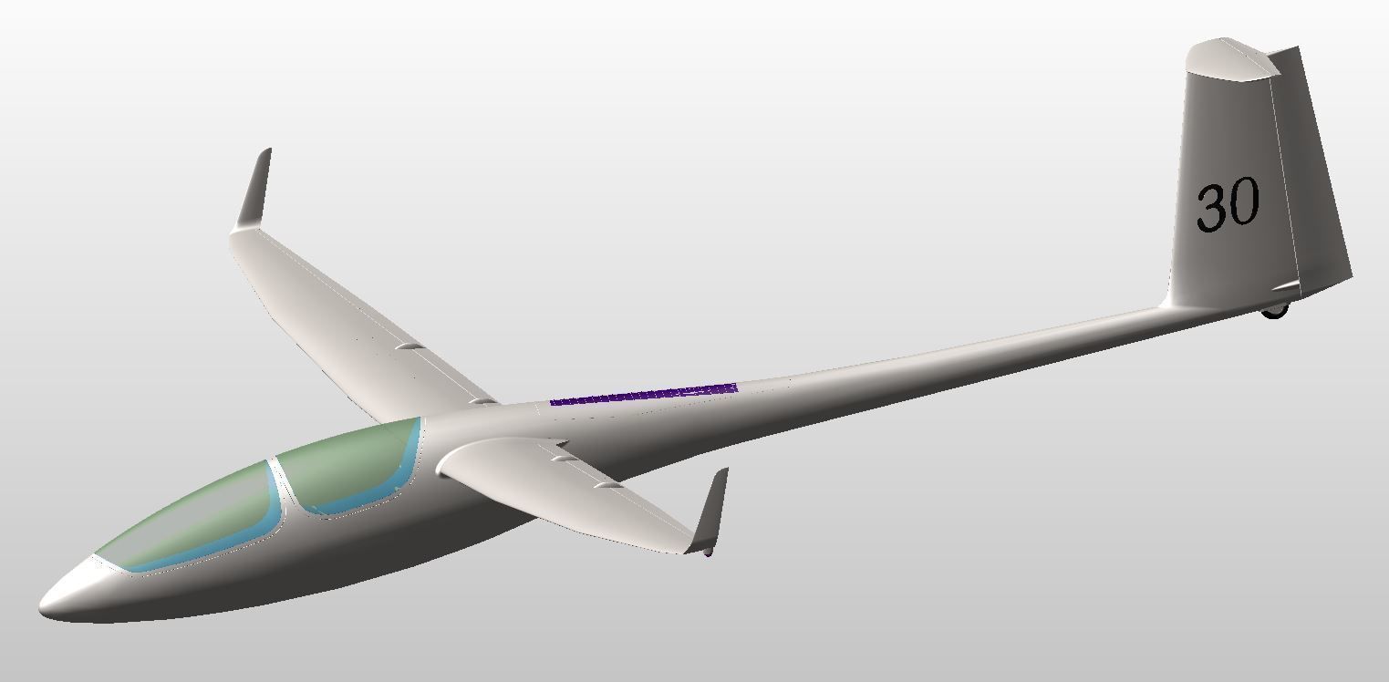 ASH30Mi Glider 3D model_10