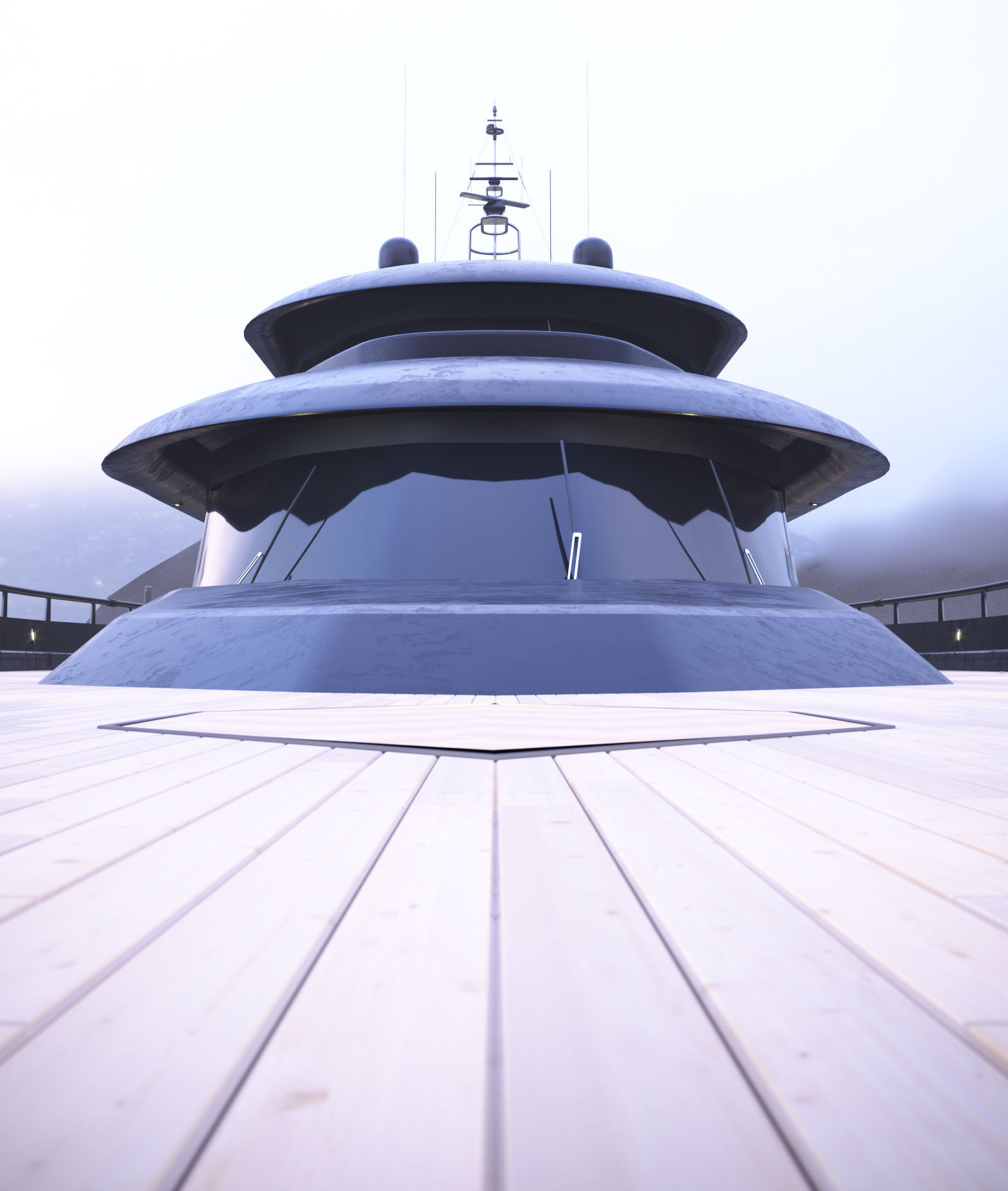 megayacht day and night scenes 3D model_8