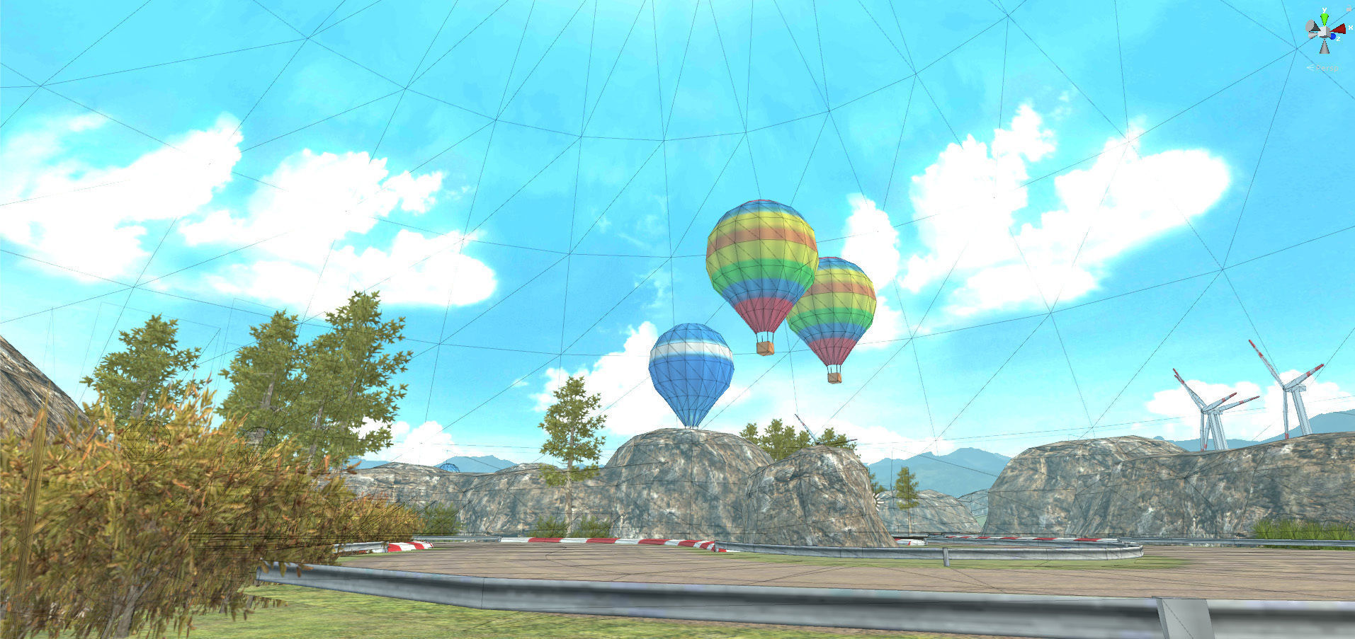 Race Rally Track Road Environment  Pack For Mobile Games Unity3d Low-poly 3D model_7