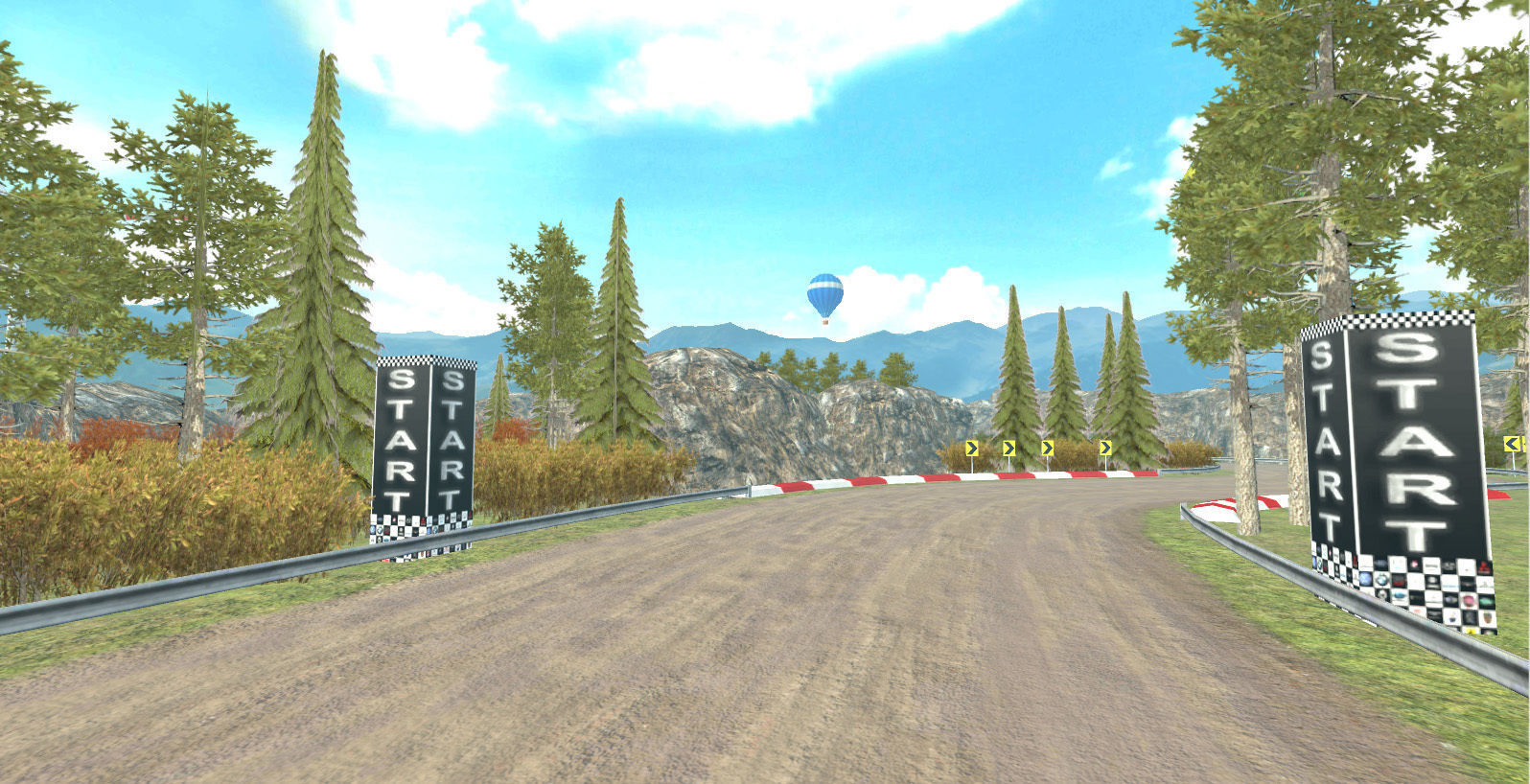 Race Rally Track Road Environment  Pack For Mobile Games Unity3d Low-poly 3D model_2