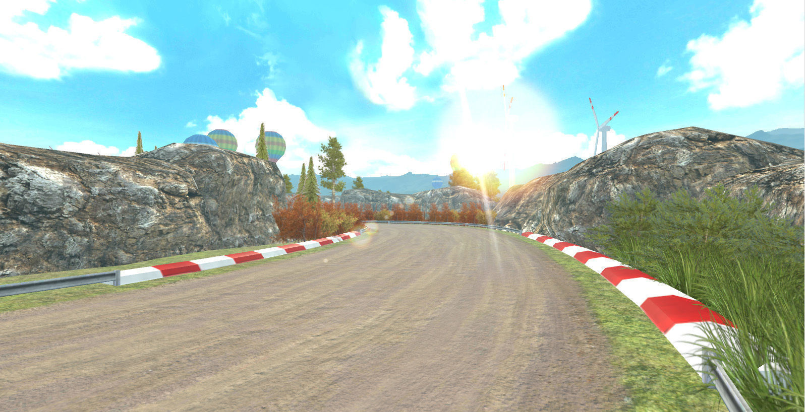 Race Rally Track Road Environment  Pack For Mobile Games Unity3d Low-poly 3D model_4