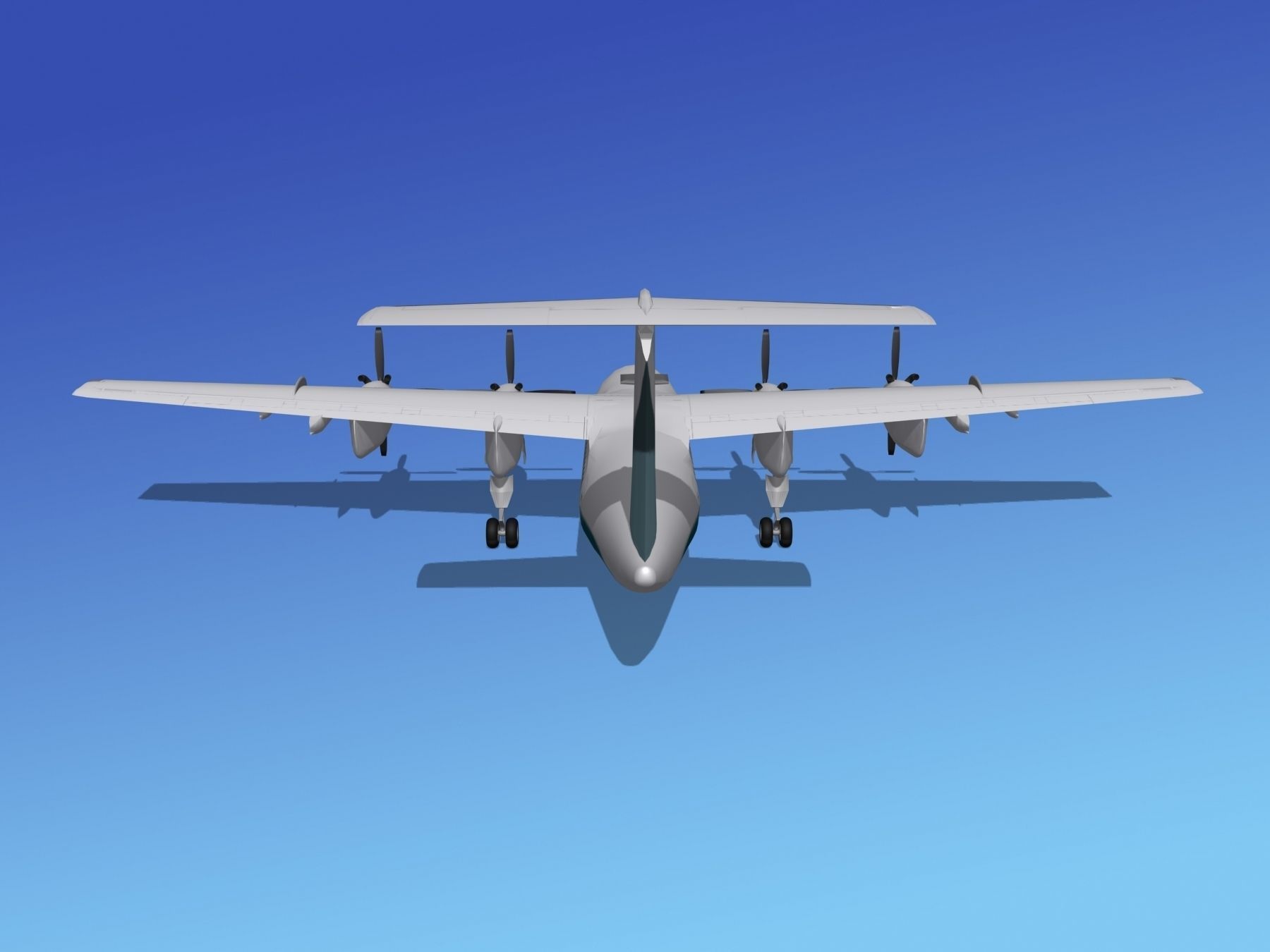 Dehavilland DHC-7 New England Regional 3D model_11