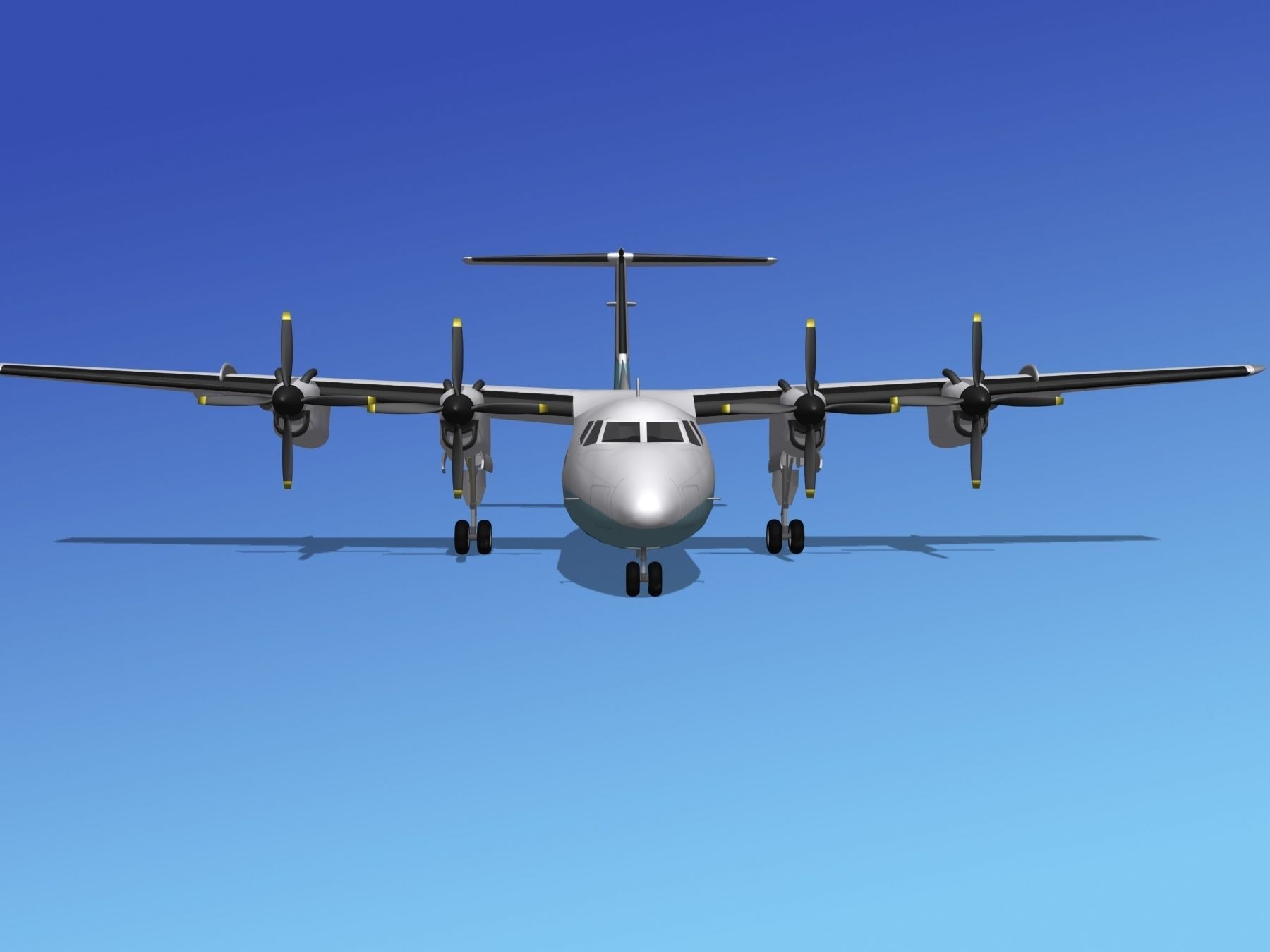 Dehavilland DHC-7 New England Regional 3D model_1