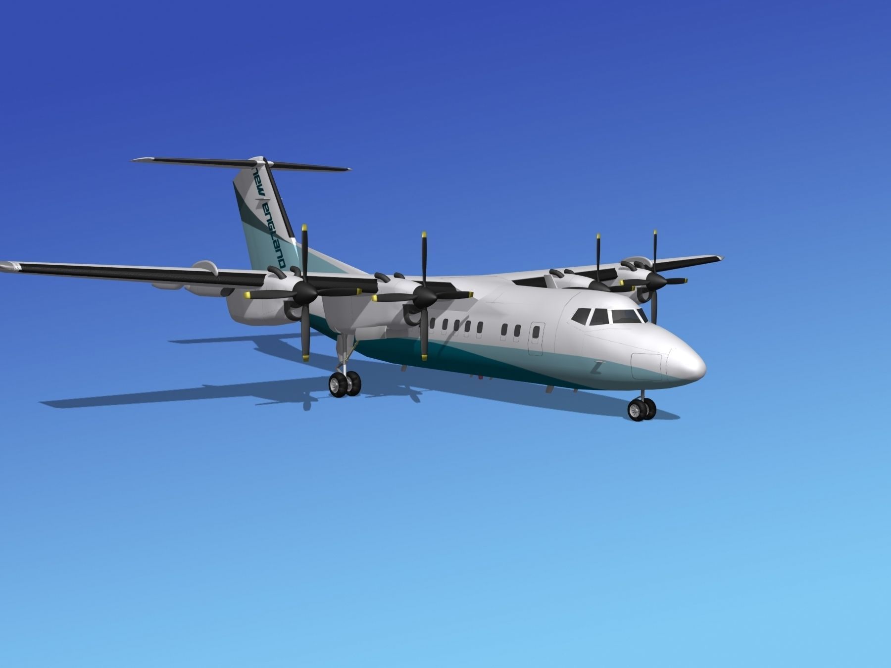 Dehavilland DHC-7 New England Regional 3D model_2