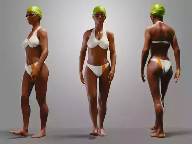 SwimmingpoolgirlBCasualA woman in bikini and swimsuit