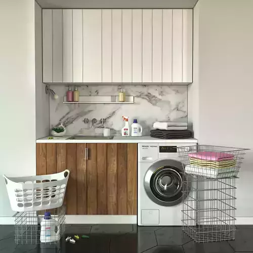 laundromat laundry room 3D model