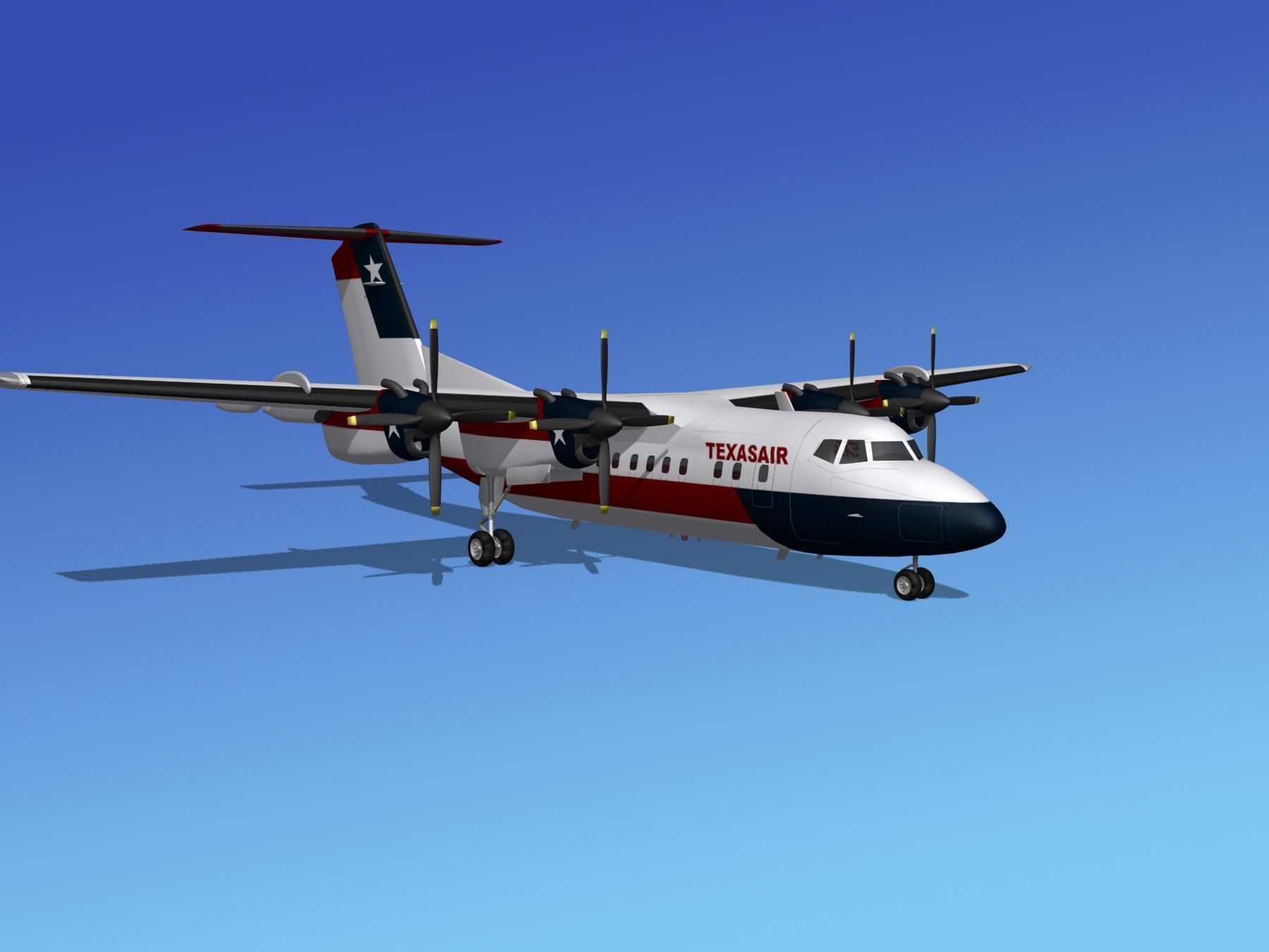 Dehavilland DHC-7 Texasair 3D model_2
