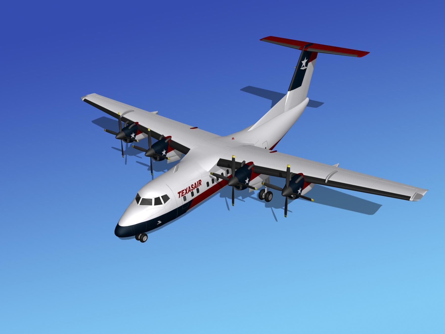 Dehavilland DHC-7 Texasair 3D model_10