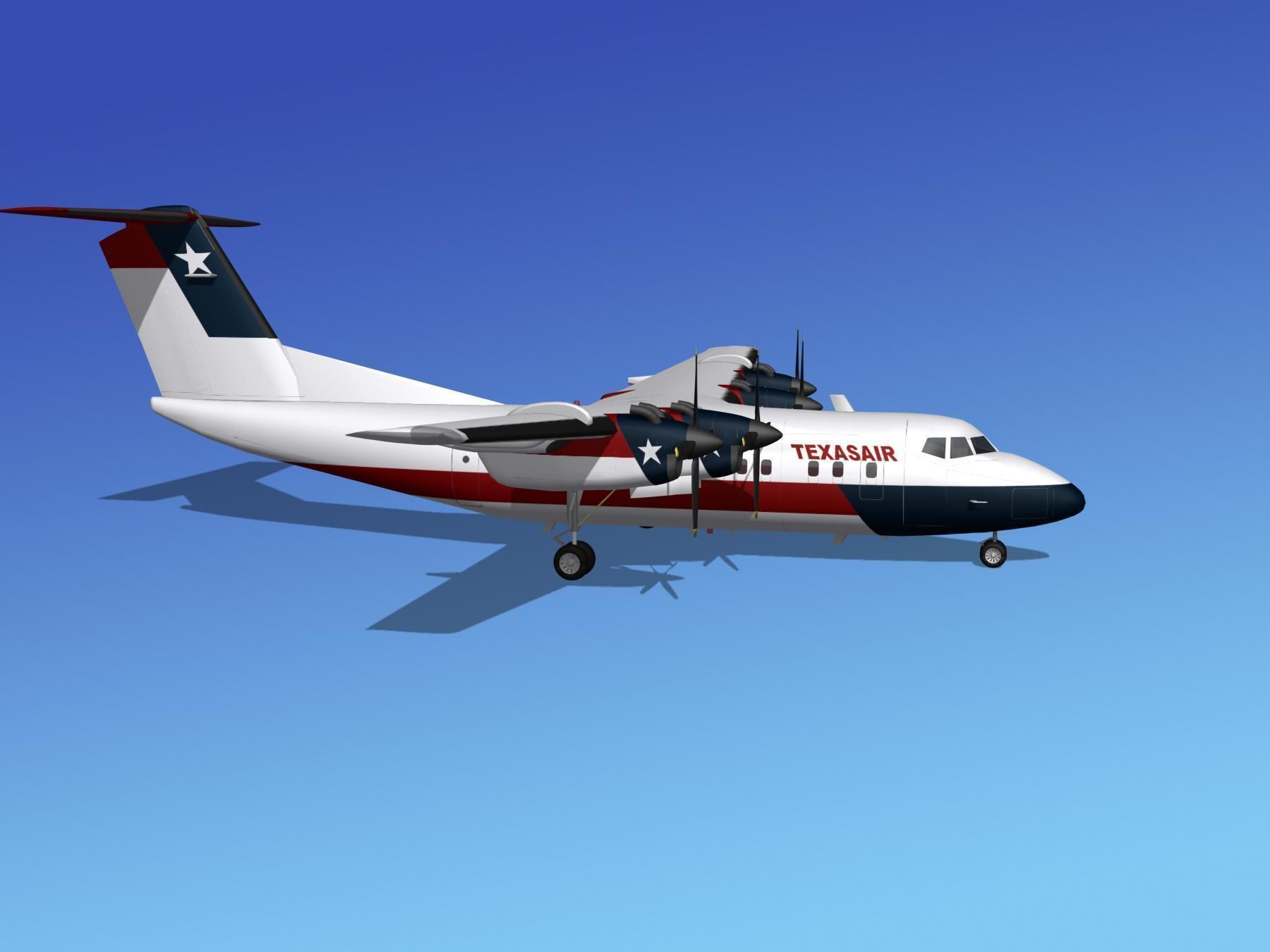 Dehavilland DHC-7 Texasair 3D model_3