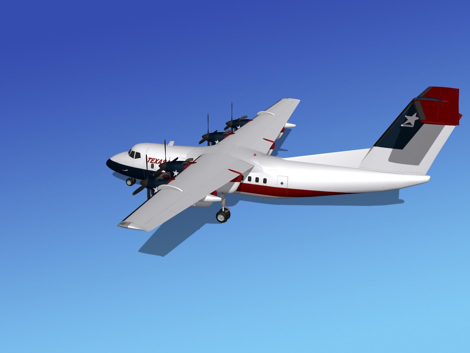 Dehavilland DHC-7 Texasair 3D model_8