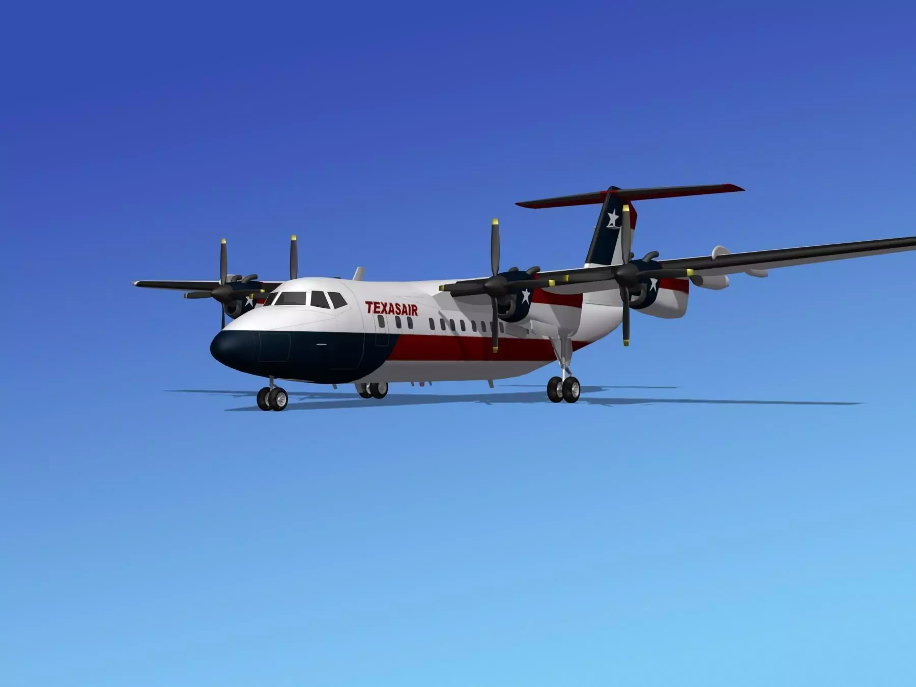 Dehavilland DHC-7 Texasair 3D model_0