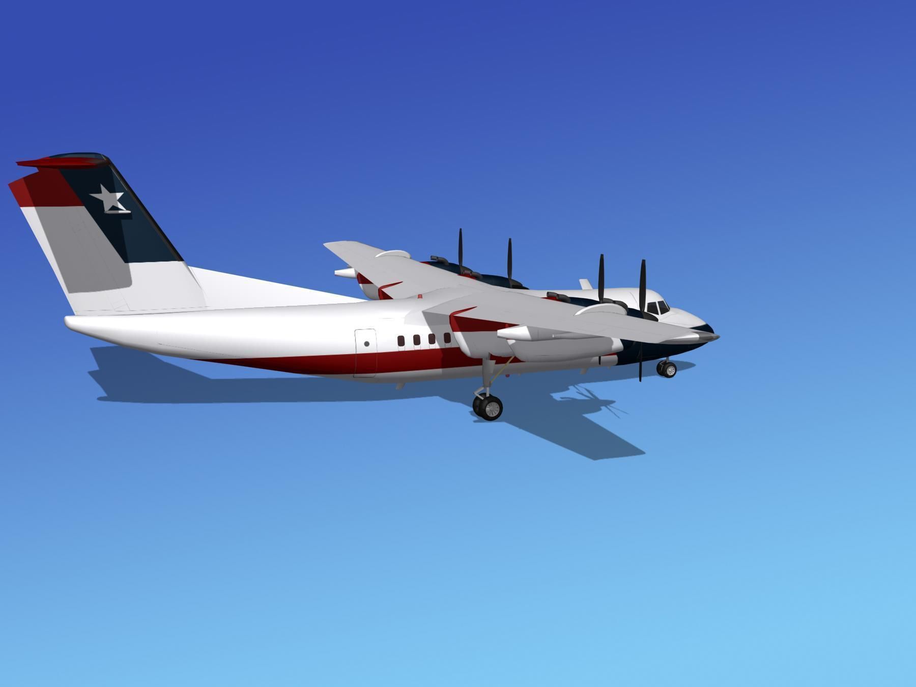 Dehavilland DHC-7 Texasair 3D model_4