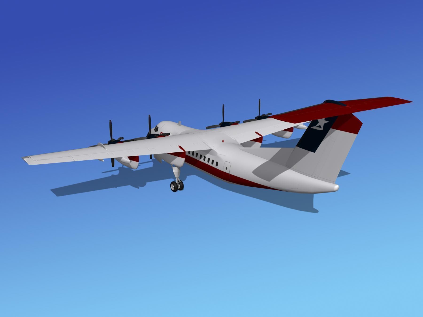 Dehavilland DHC-7 Texasair 3D model_7