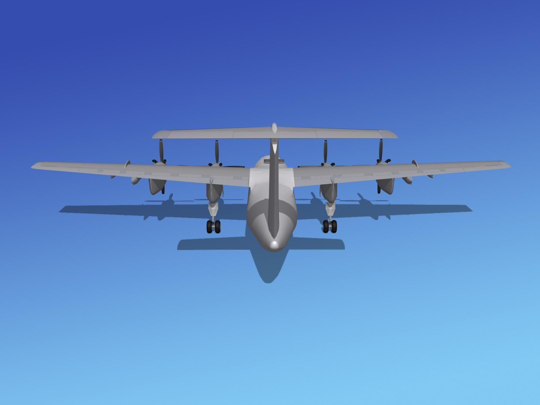 Dehavilland DHC-7 Unmarked 1 3D model_6