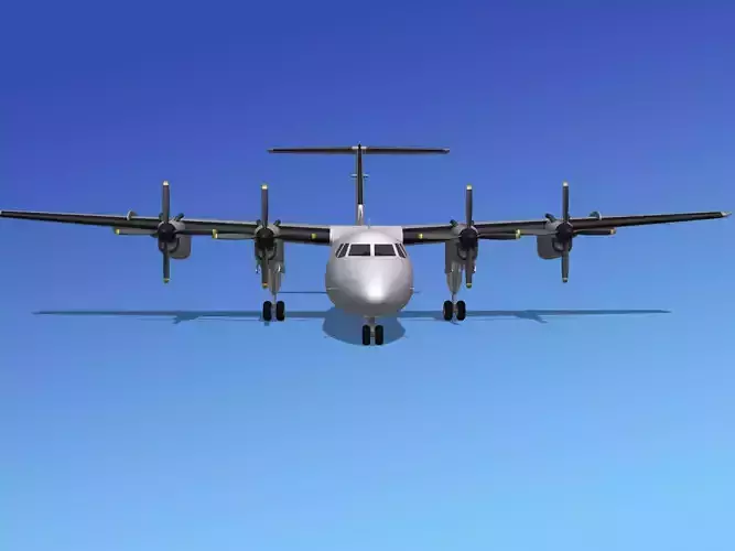 Dehavilland DHC-7 Unmarked 1 3D model