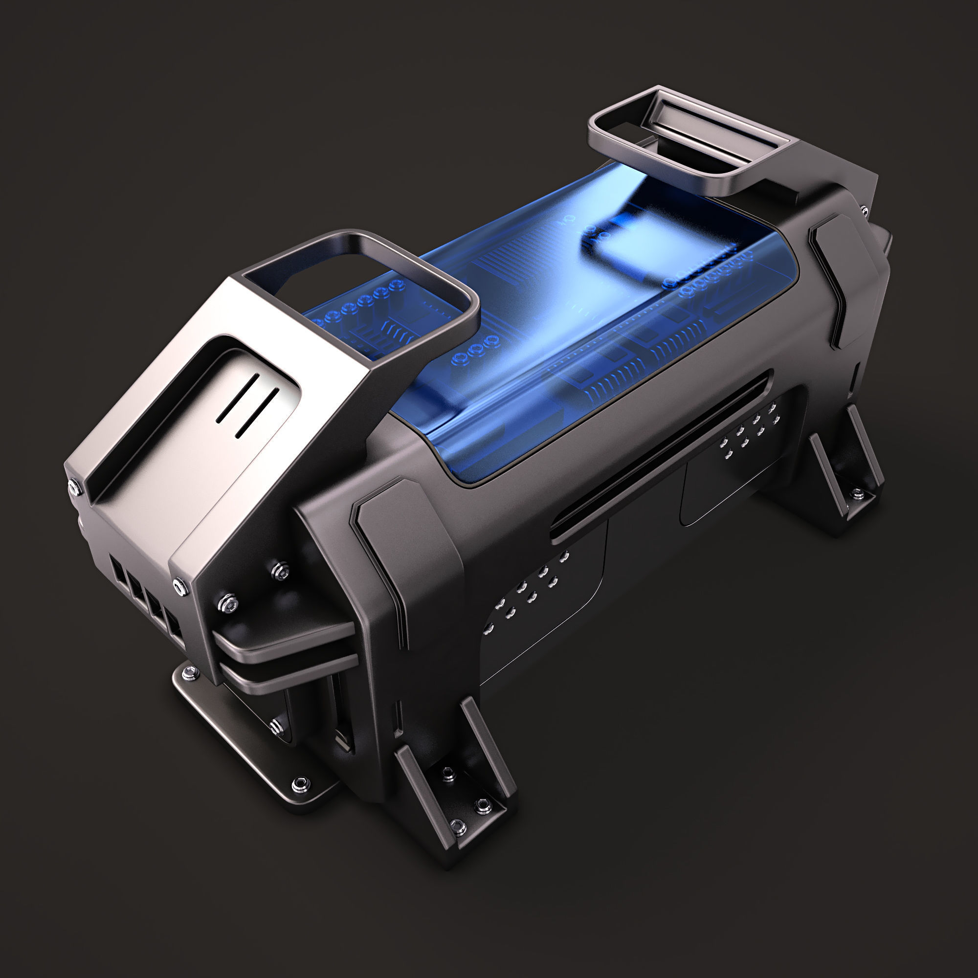 Sci Fi KitBash 02 3D model_5