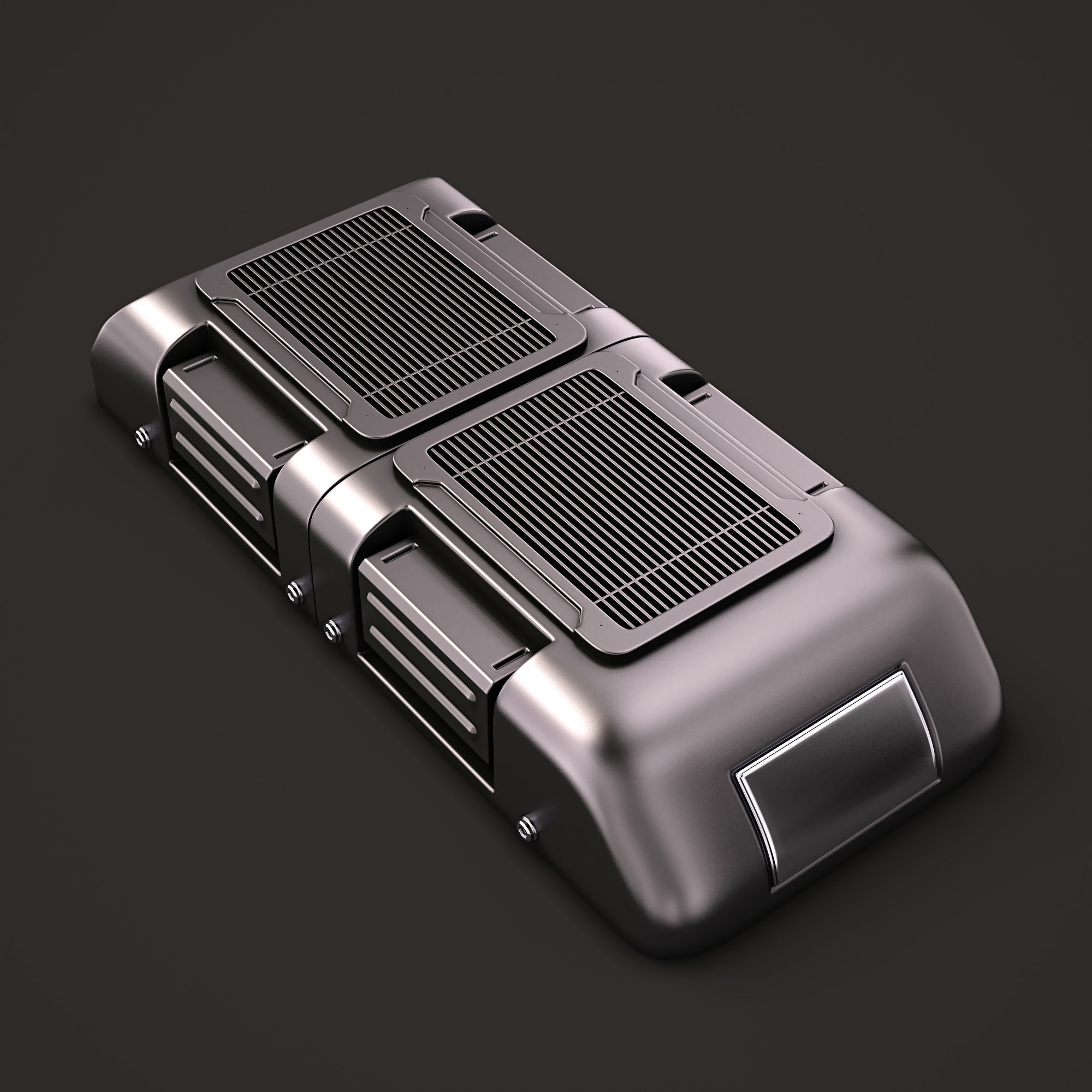 Sci Fi KitBash 02 3D model_7