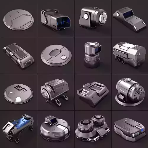 Sci Fi KitBash 02 3D model