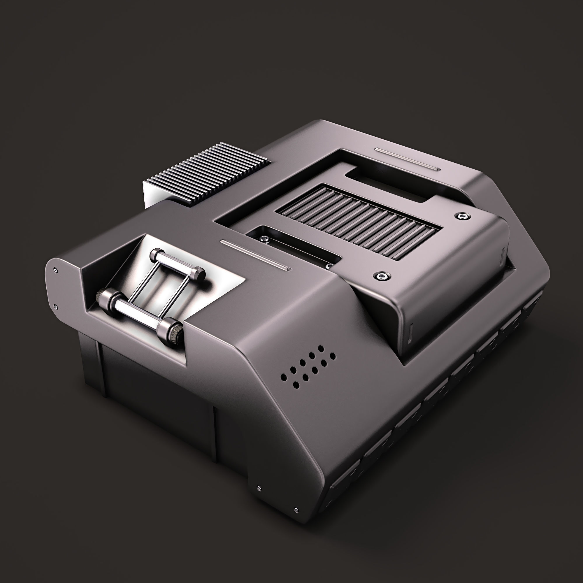 Sci Fi KitBash 02 3D model_9