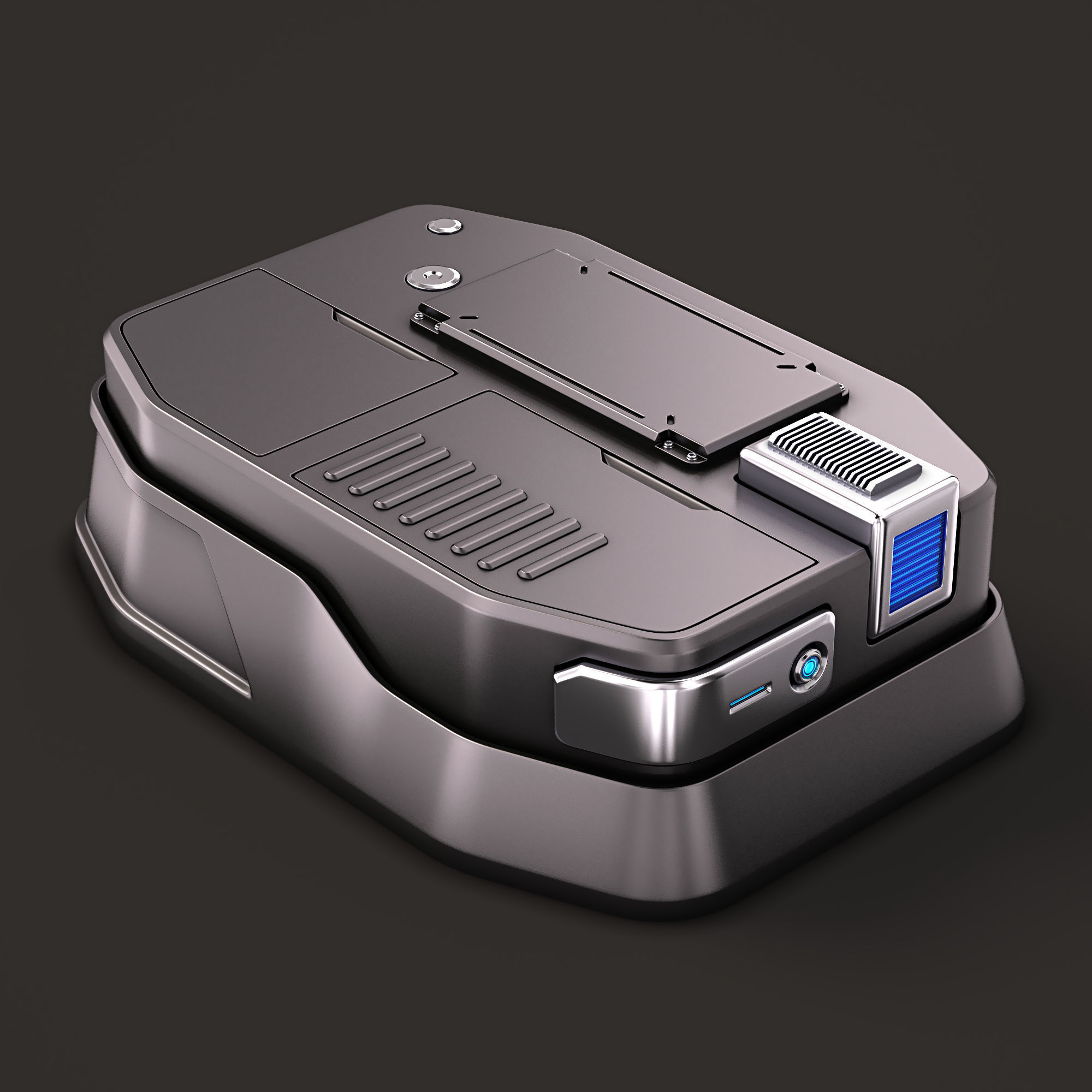 Sci Fi KitBash 02 3D model_2