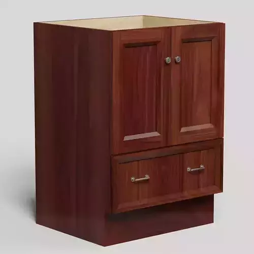 Cabinet bathroom vanity with two drawers