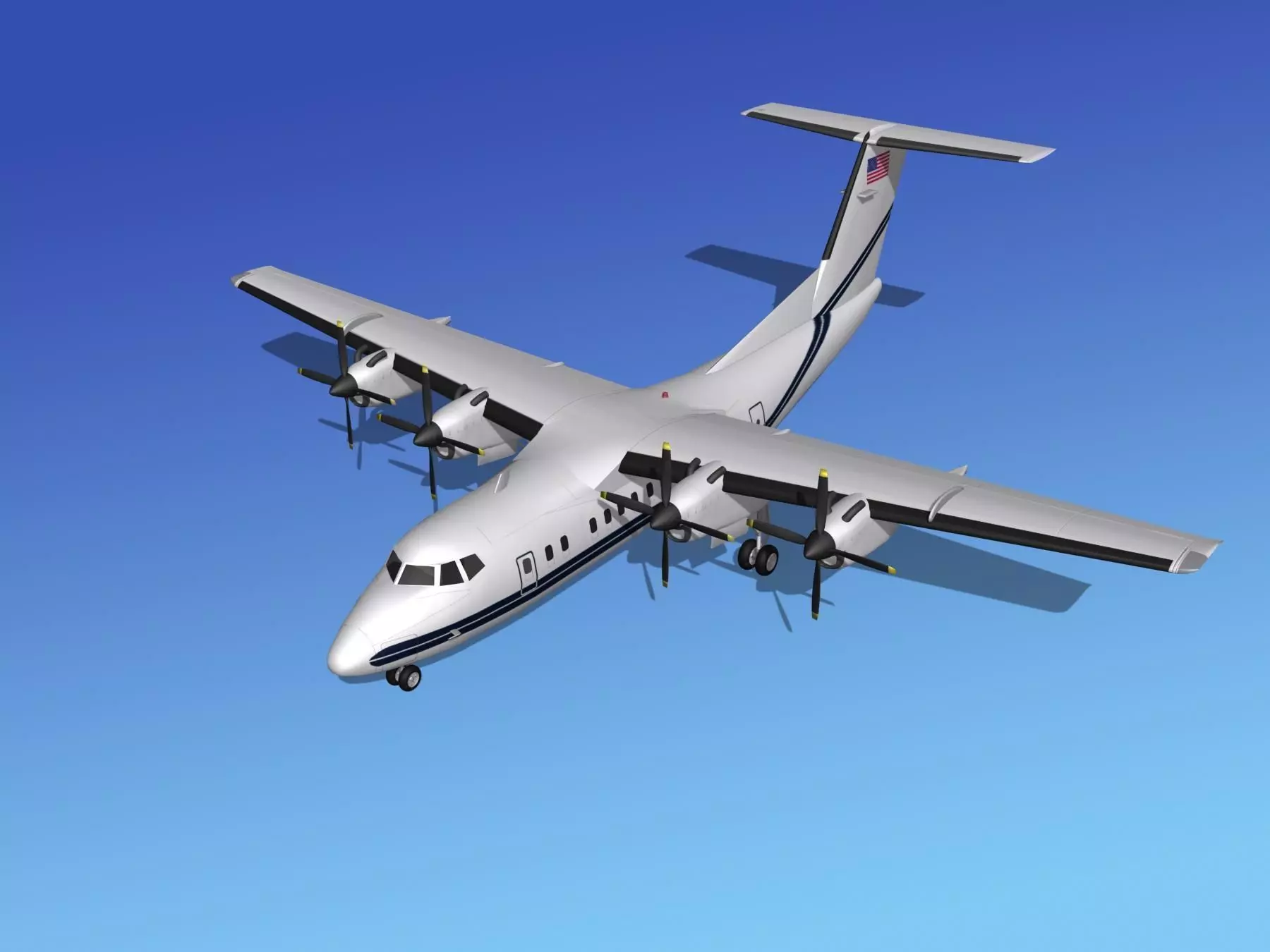 Dehavilland DHC-7 US Government 2 3D model