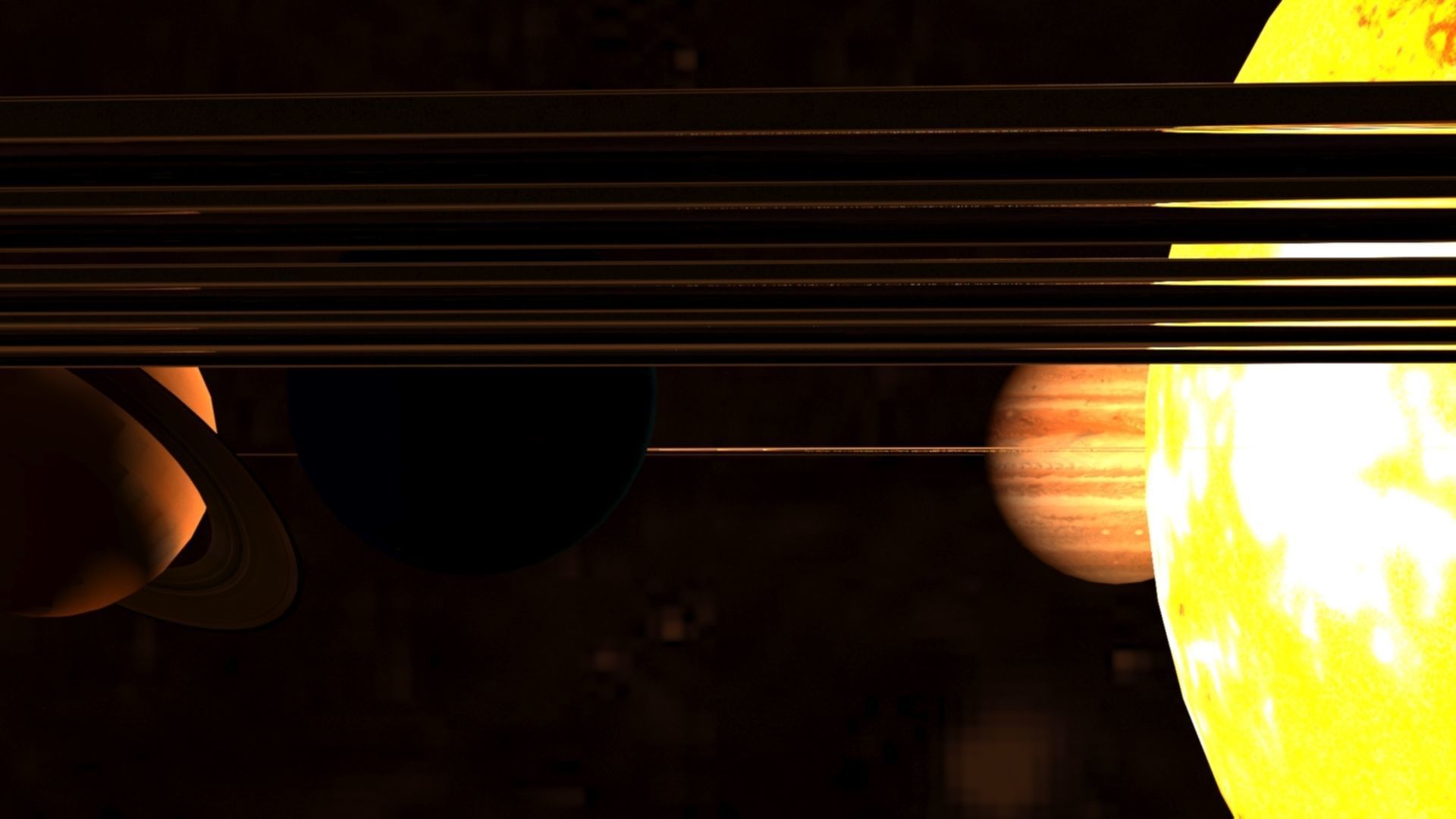 Solar System Scifi LowPoly Low-poly 3D model_6