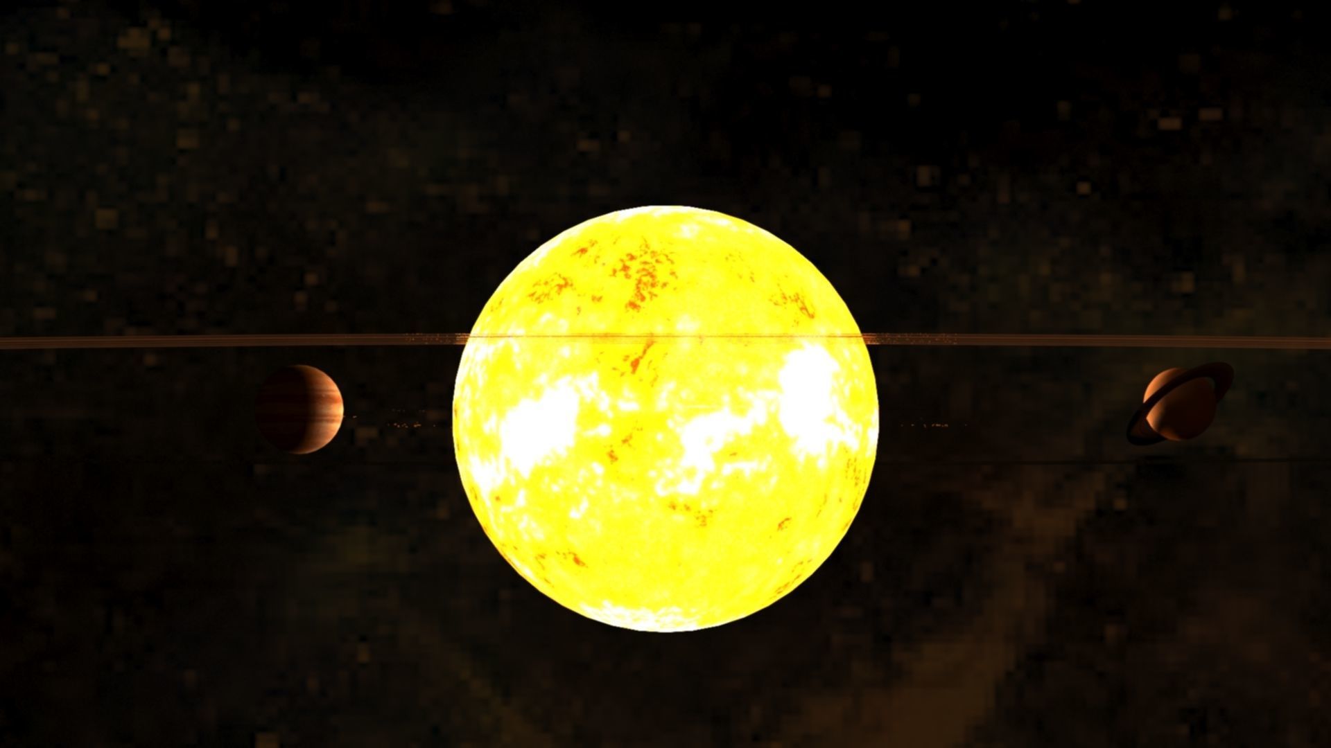 Solar System Scifi LowPoly Low-poly 3D model_10