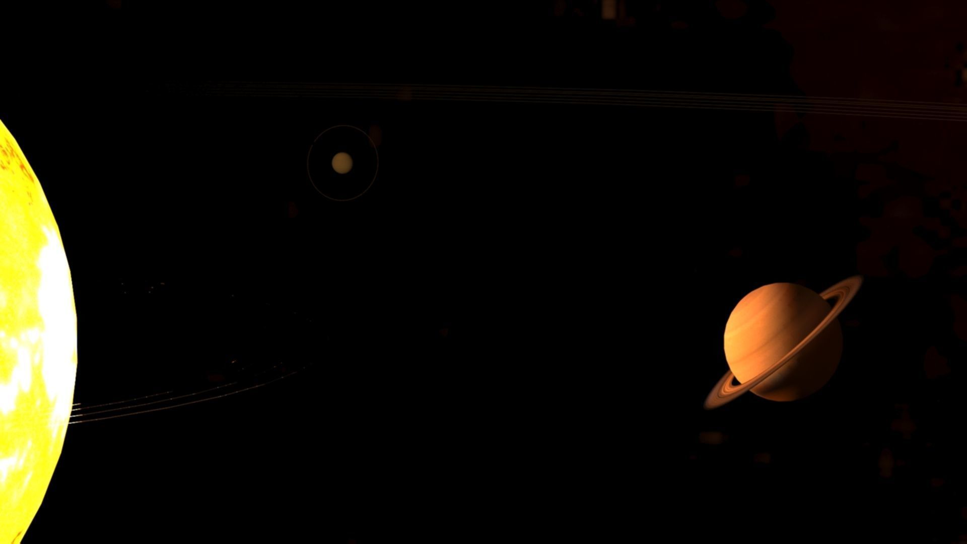 Solar System Scifi LowPoly Low-poly 3D model_2