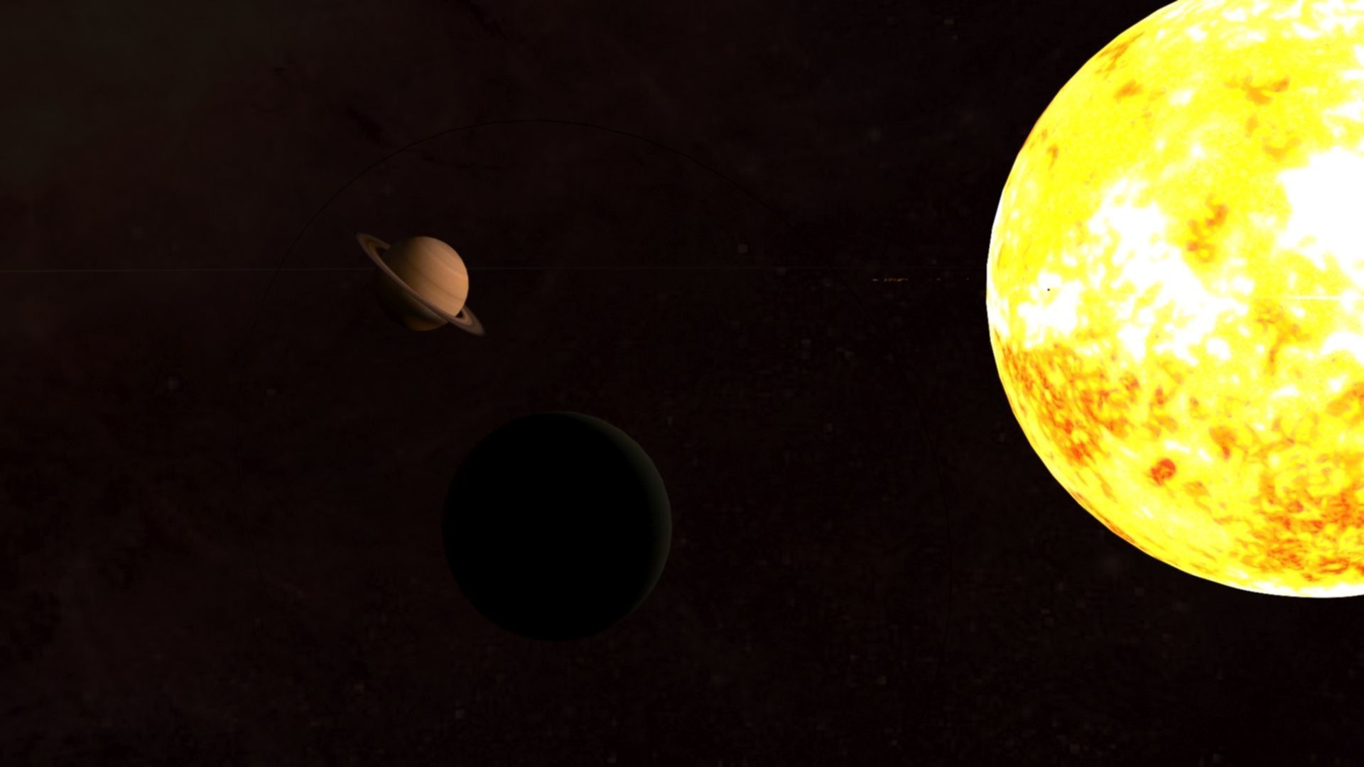 Solar System Scifi LowPoly Low-poly 3D model_12