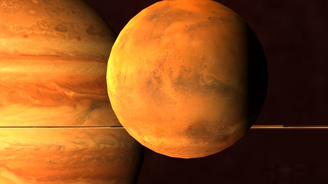 Solar System Scifi LowPoly Low-poly 3D model