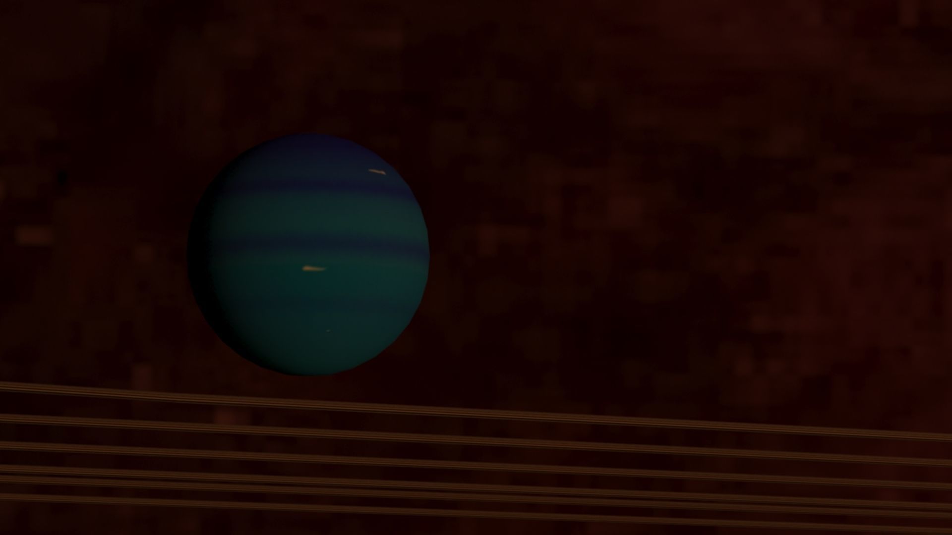 Solar System Scifi LowPoly Low-poly 3D model_7