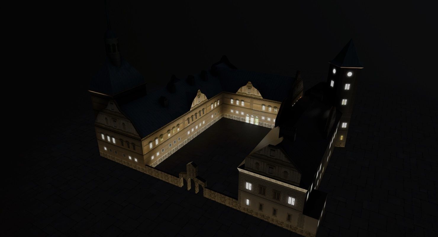 Karlovy Vary Zamek Struzna Low-poly 3D model_6