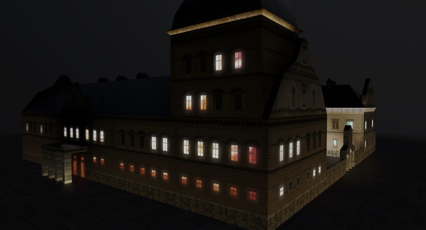 Karlovy Vary Zamek Struzna Low-poly 3D model_7