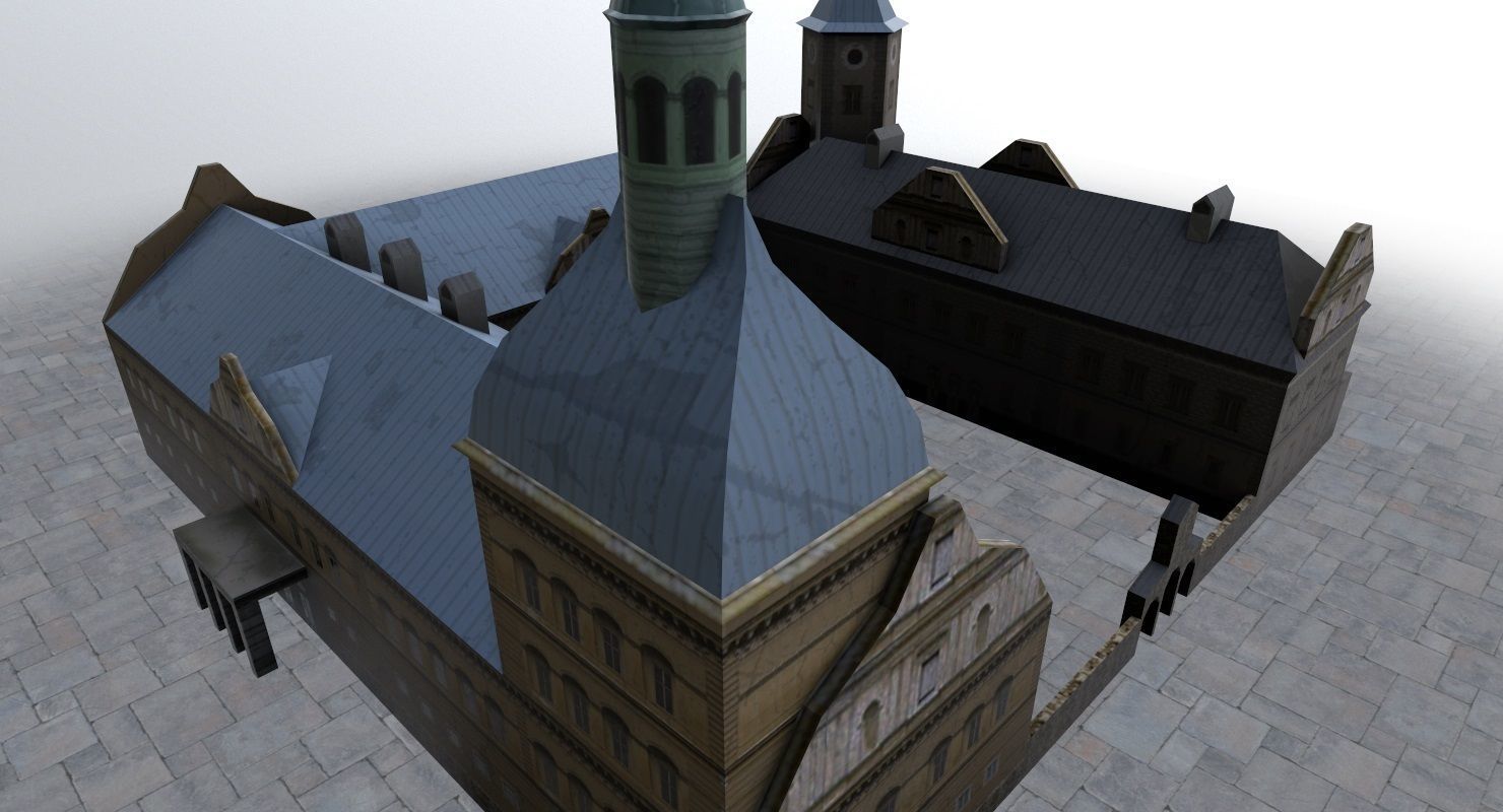 Karlovy Vary Zamek Struzna Low-poly 3D model_3